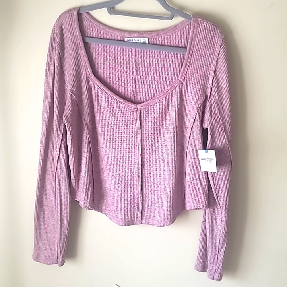 Long Sleeves Crop Thermal Top SZ XXL